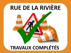 Travaux complétés sur la rue de la Rivière