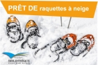 Prêt de raquettes à neige à la biblio