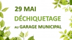 Service de déchiquetage au garage municipal