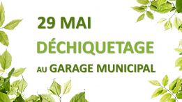 Service de déchiquetage au garage municipal