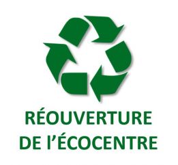 15 juillet | Réouverture de l’Écocentre
