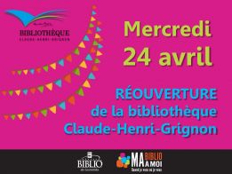 Réouverture de la bibliothèque