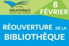 8 février | Réouverture de la bibliothèque