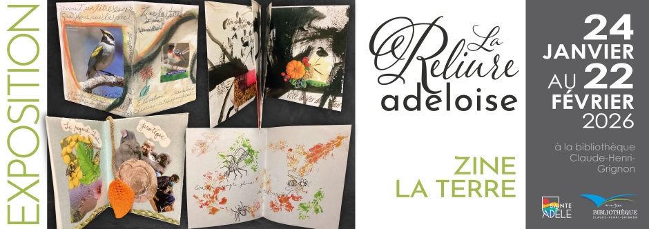 La reliure Adéloise | Zine la terre