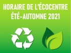 Écocentre | Heures prolongées à compter du 1er mai 2021
