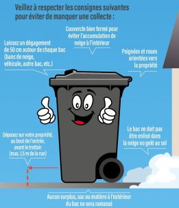 La collecte des bacs en hiver | Un rappel des consignes par la MRC des Pays-d'en-Haut