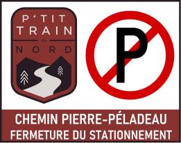 28 mai | P’tit Train du Nord - fermeture du stationnement du chemin Pierre-Péladeau 
