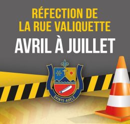 Réfection de la rue Valiquette | Commerces OUVERTS pendant les travaux