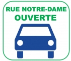 6 novembre | Réouverture de la rue Notre-Dame 
