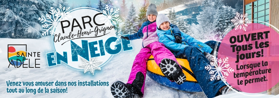 Parc Claude-Henri-Grignon en neige