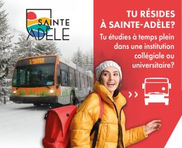 Transport gratuit pour les étudiants de niveau collégial et universitaire ou inscrits à un programme de formation professionnelle