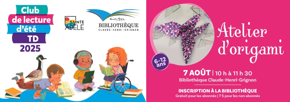 Club de lecture TD | origami