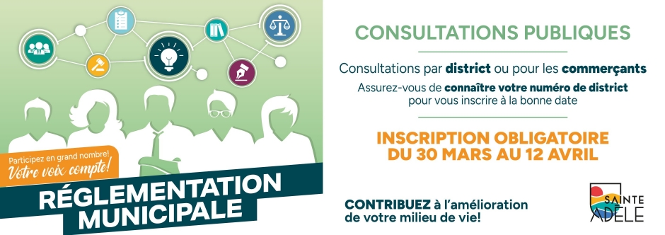 Consultations réglements municipaux