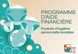 Programme d’aide financière | Produits d’hygiène personnelle durables
