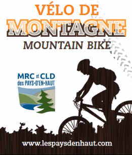 NOUVEAU - carte des sentiers officiels de vélo de montagne